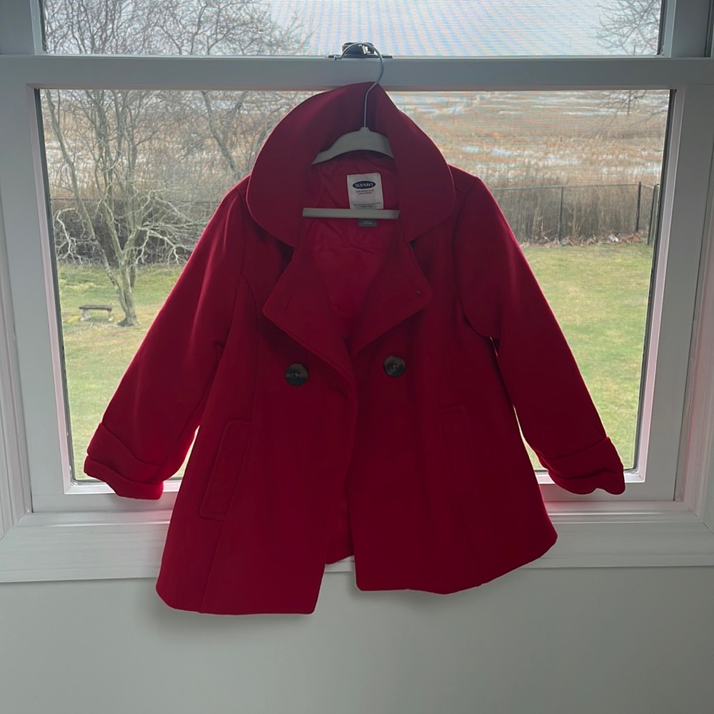 Toddler red Old Navy coat size 4T